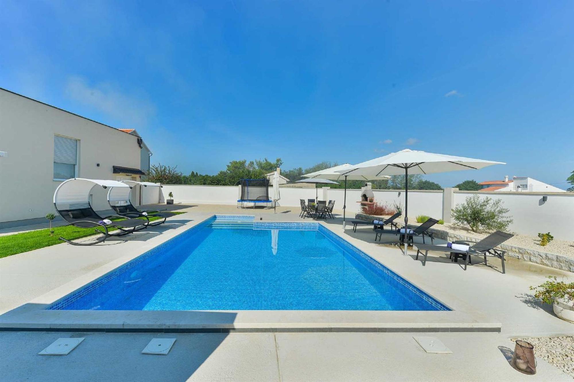 Villa Miranda With Pool Zaton  Exterior photo