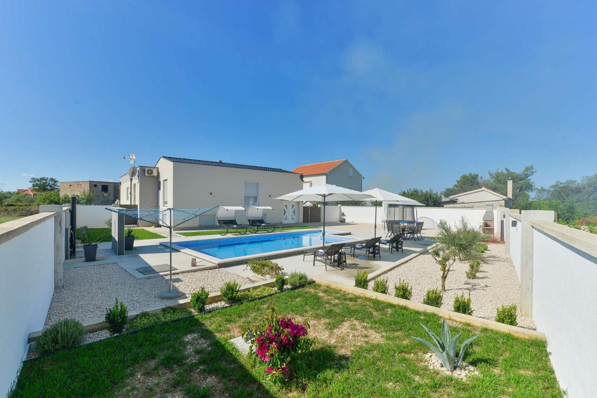 Villa Miranda With Pool Zaton  Exterior photo